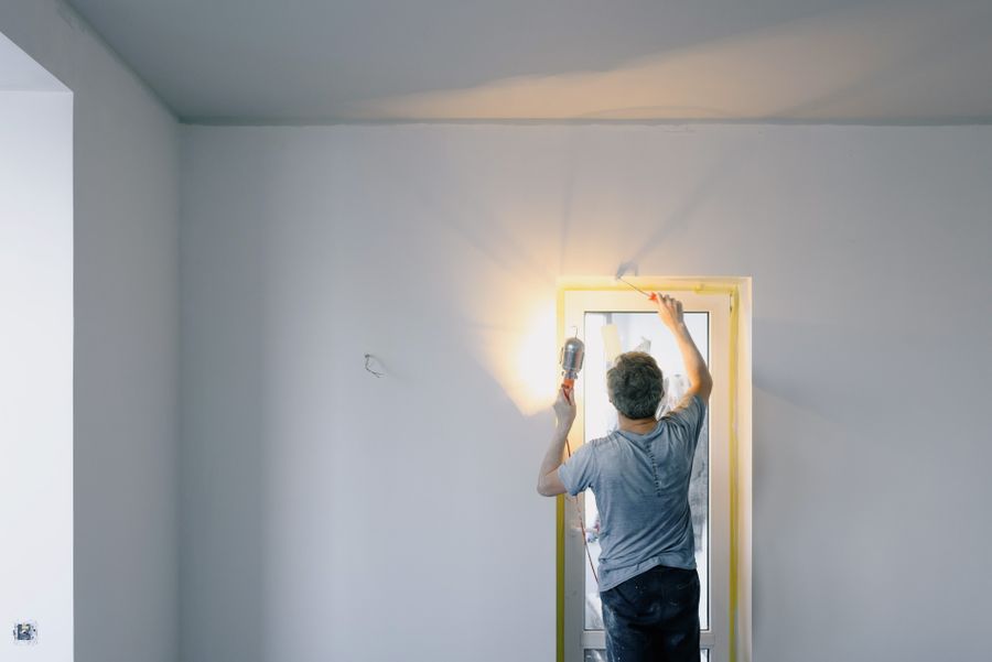 Handyman carrying out a home repair